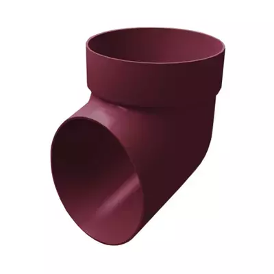 Колено сливное GL Классика 90мм Бордо (RAL 3005)