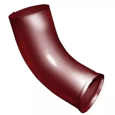 Колено сливное Grand Line  90мм Порошковый окрас RAL 3011 (красный)