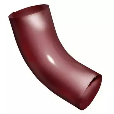 Колено трубы 60гр. Grand Line  90мм Порошковый окрас RAL 3011 (красный)
