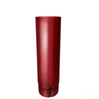 Труба 3м Grand Line  90мм Порошковый окрас RAL 3011 (красный)