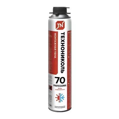 Пена ТехноНИКОЛЬ монтажная 70 Professional всесезонная (баллон) 1л