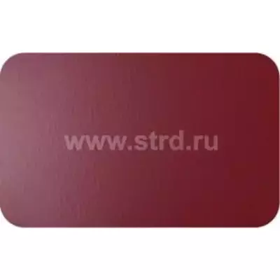 Плоский лист 0.3±0.07мм Полиэстер - Россия RAL 3005 (вишневый)